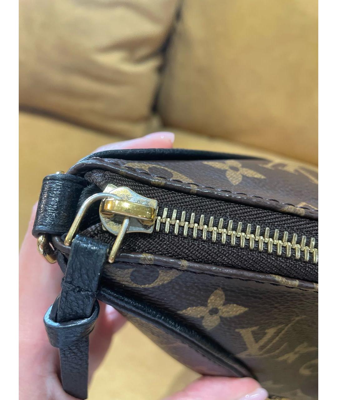 LOUIS VUITTON Коричневая сумка тоут из искусственной кожи, фото 6