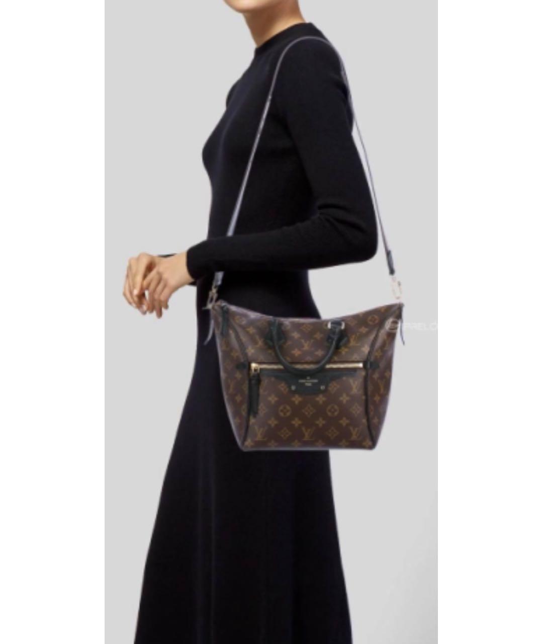LOUIS VUITTON Коричневая сумка тоут из искусственной кожи, фото 8