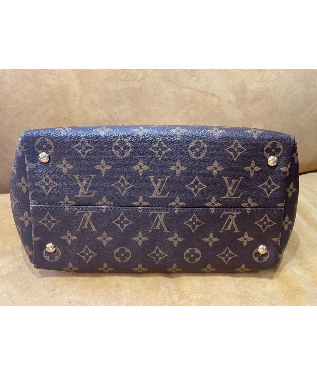 LOUIS VUITTON Коричневая сумка тоут из искусственной кожи, фото 4
