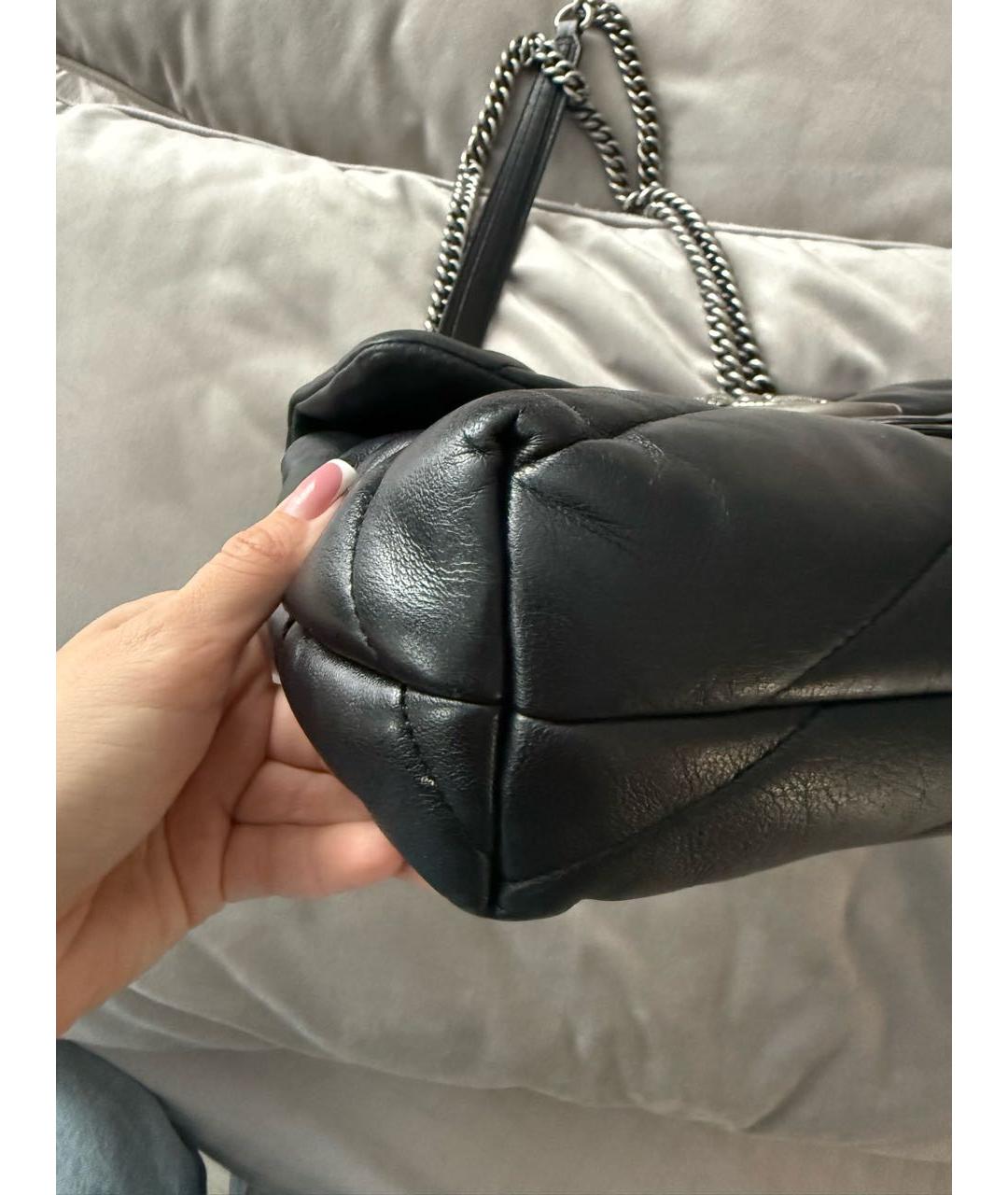 PINKO Черная кожаная сумка через плечо, фото 3