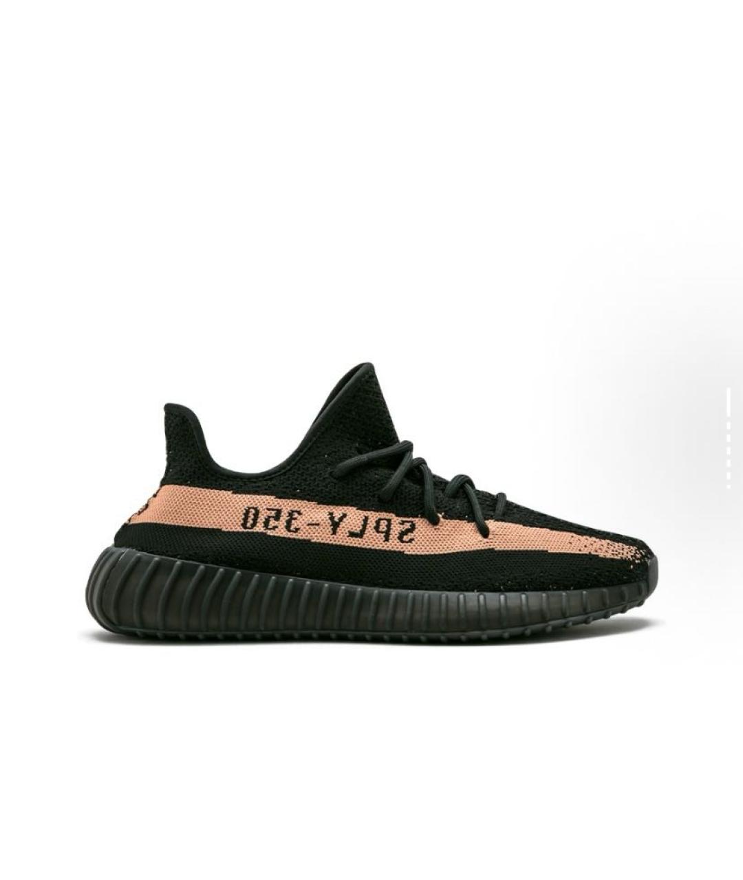 ADIDAS YEEZY Черные текстильные низкие кроссовки / кеды, фото 7
