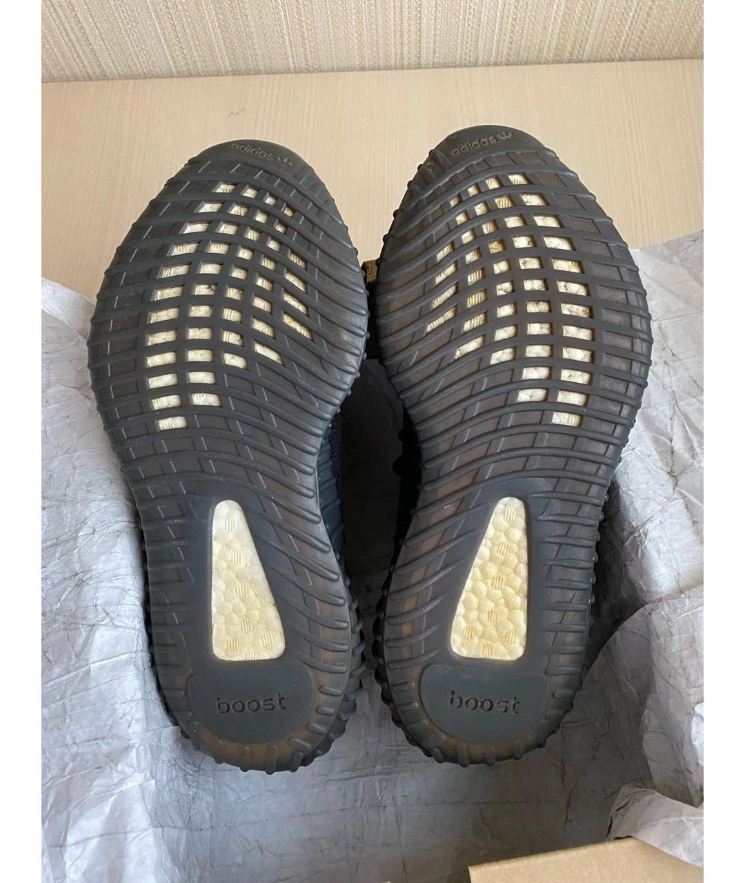 ADIDAS YEEZY Черные текстильные низкие кроссовки / кеды, фото 6