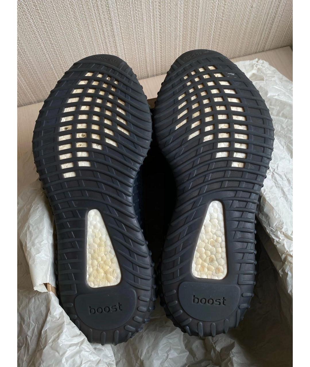 ADIDAS YEEZY Черные текстильные низкие кроссовки / кеды, фото 6