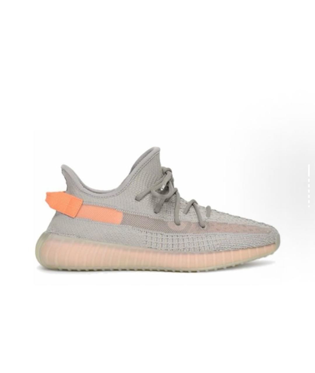 ADIDAS YEEZY Серые текстильные низкие кроссовки / кеды, фото 7