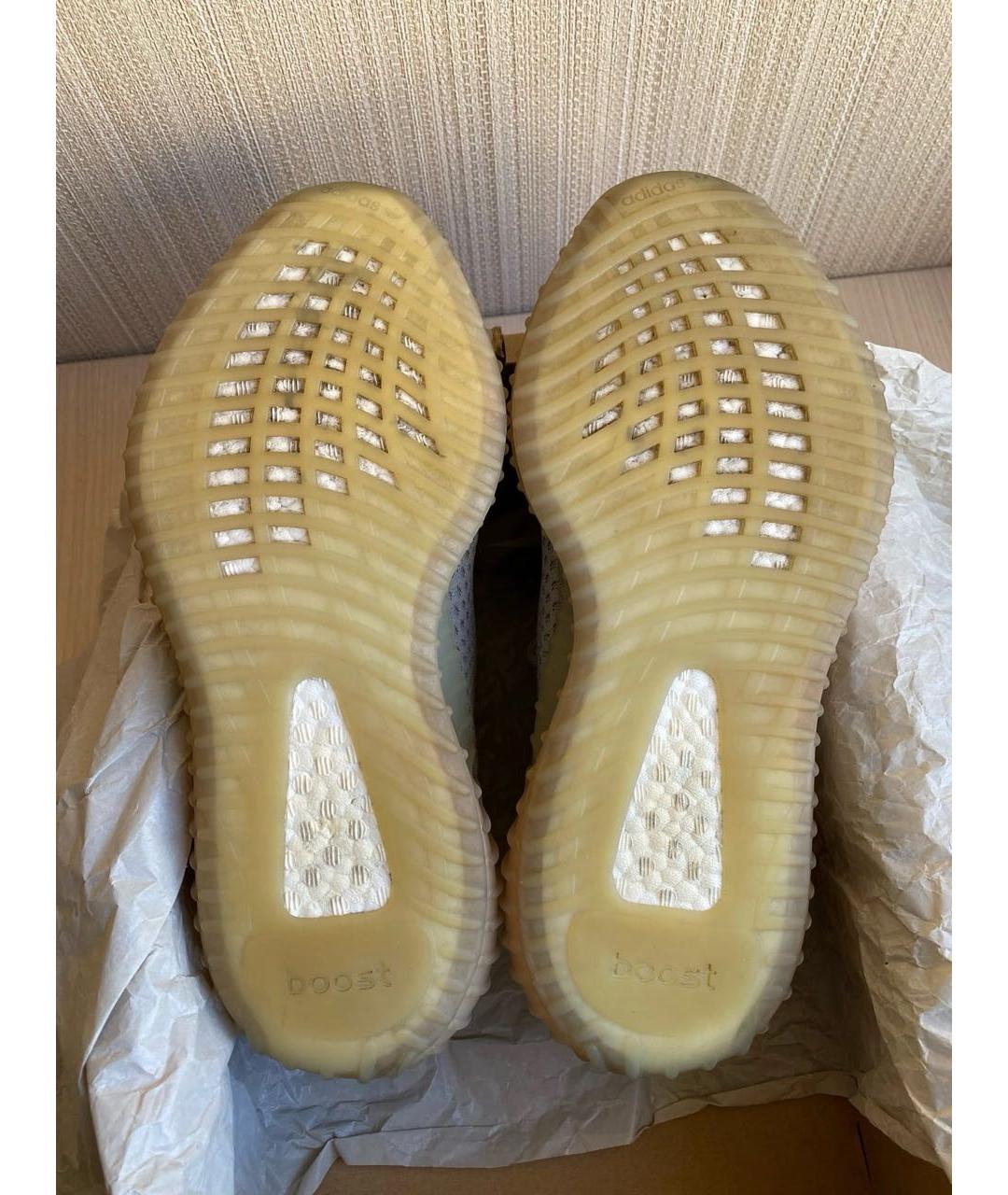 ADIDAS YEEZY Серые текстильные низкие кроссовки / кеды, фото 6