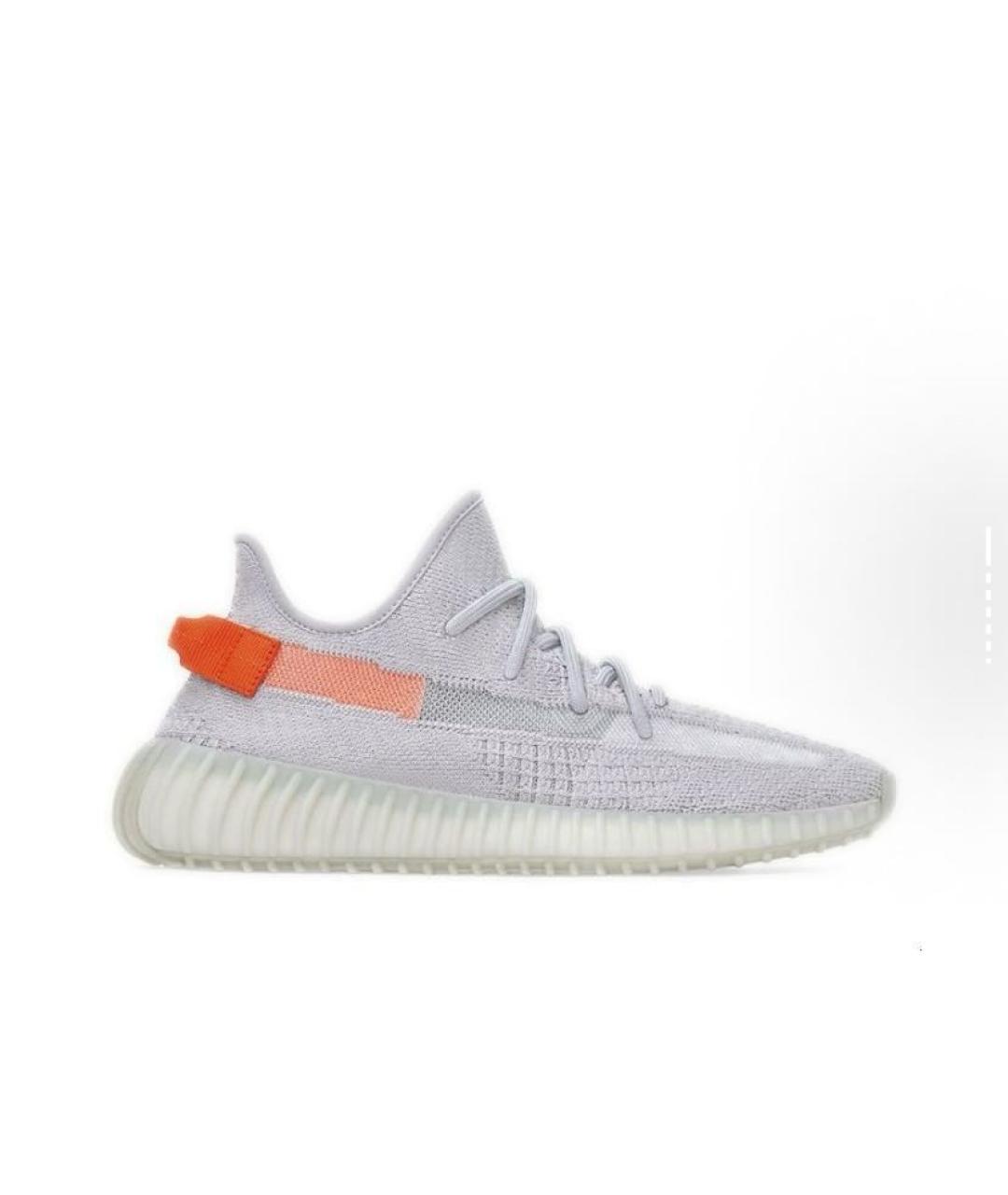 ADIDAS YEEZY Серые текстильные низкие кроссовки / кеды, фото 6