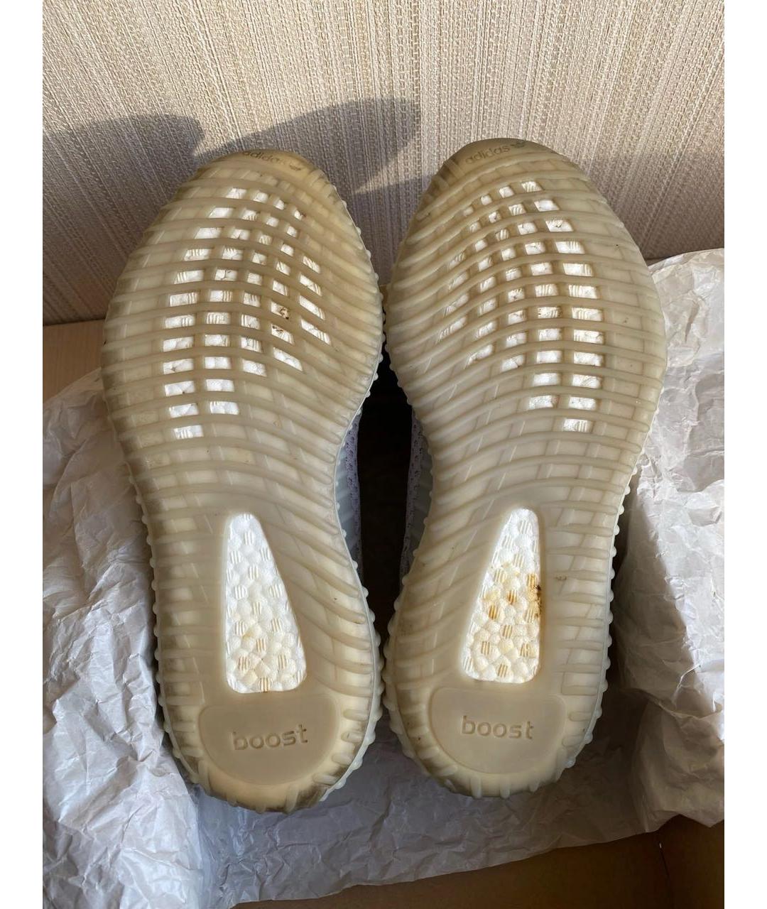 ADIDAS YEEZY Серые текстильные низкие кроссовки / кеды, фото 5