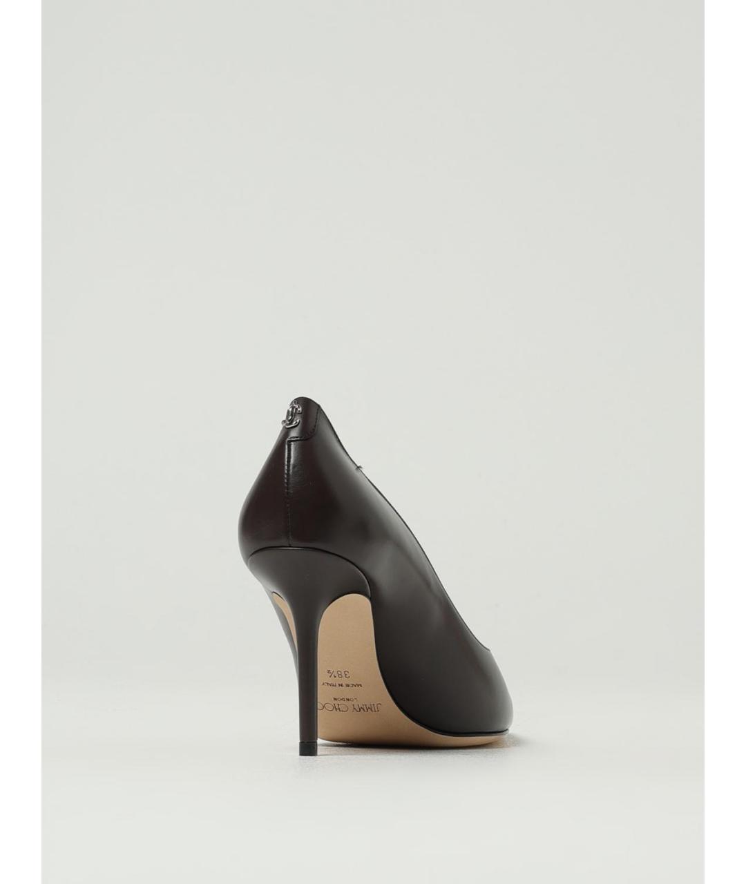 JIMMY CHOO Коричневые кожаные туфли, фото 3