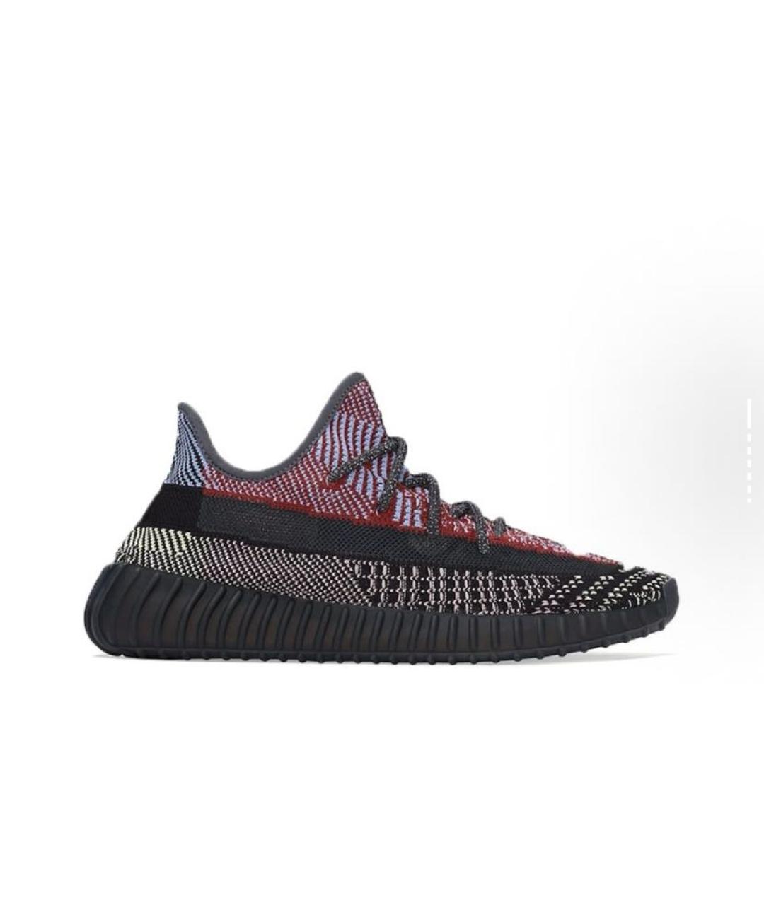 ADIDAS YEEZY Черные текстильные низкие кроссовки / кеды, фото 6