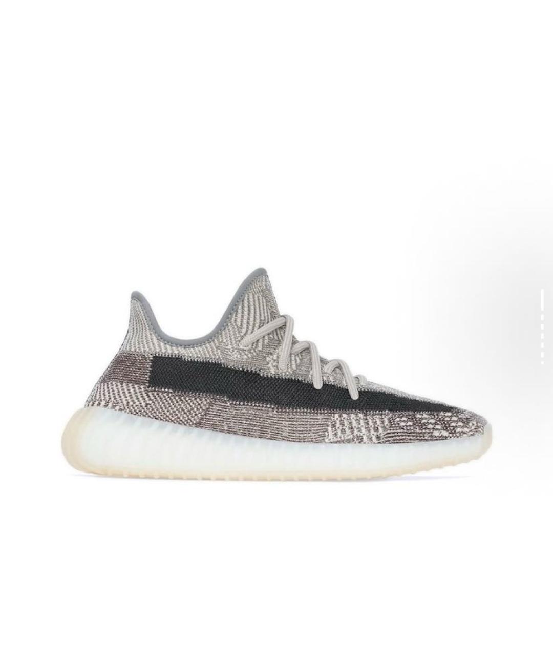 ADIDAS YEEZY Бежевые текстильные низкие кроссовки / кеды, фото 5
