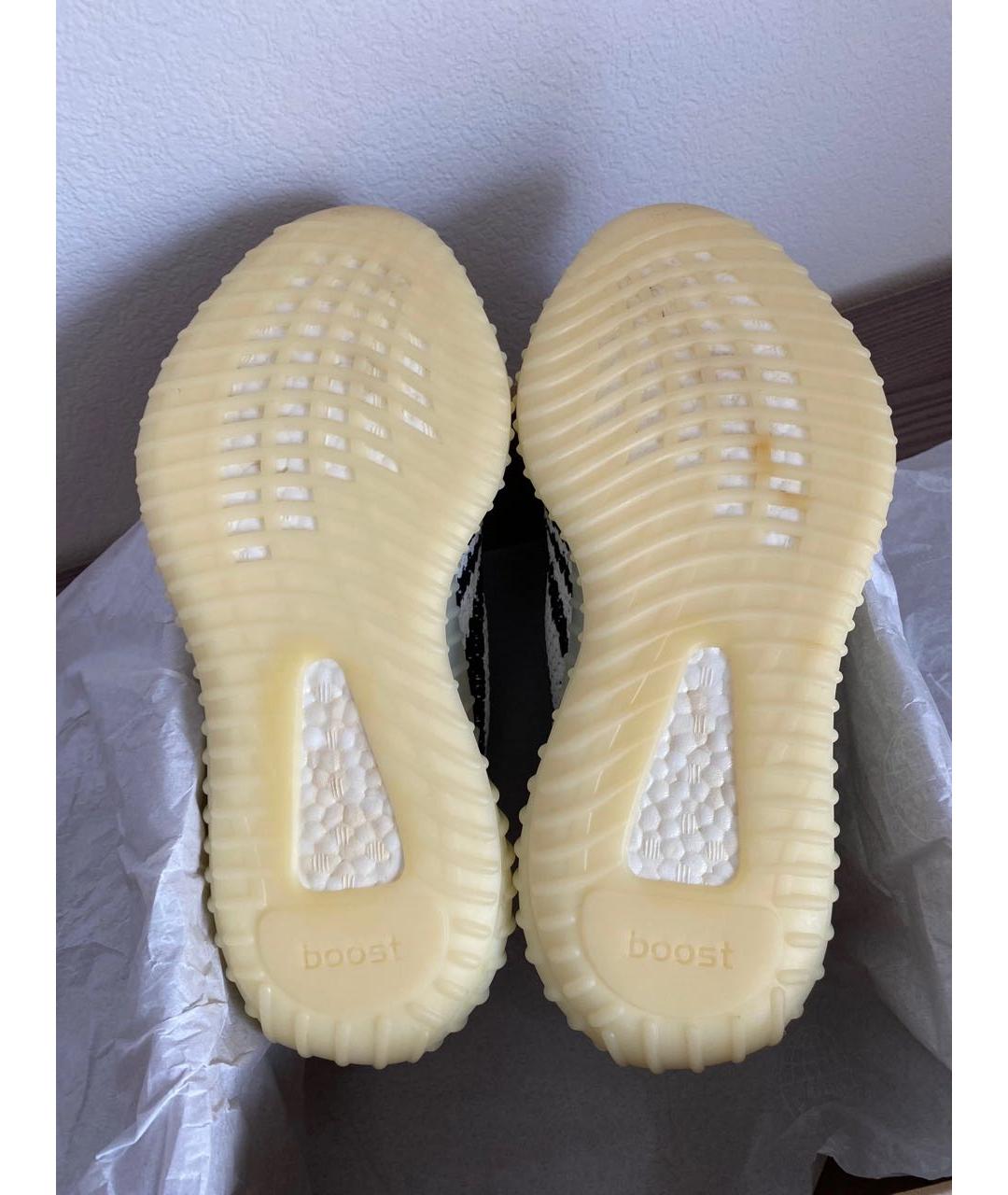 ADIDAS YEEZY Белые текстильные низкие кроссовки / кеды, фото 5