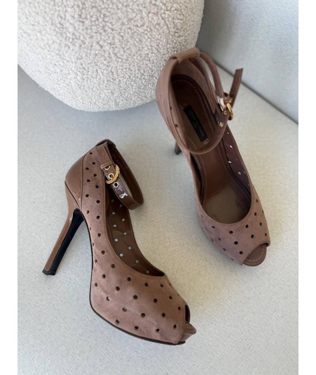 LOUIS VUITTON Коричневые туфли, фото 6