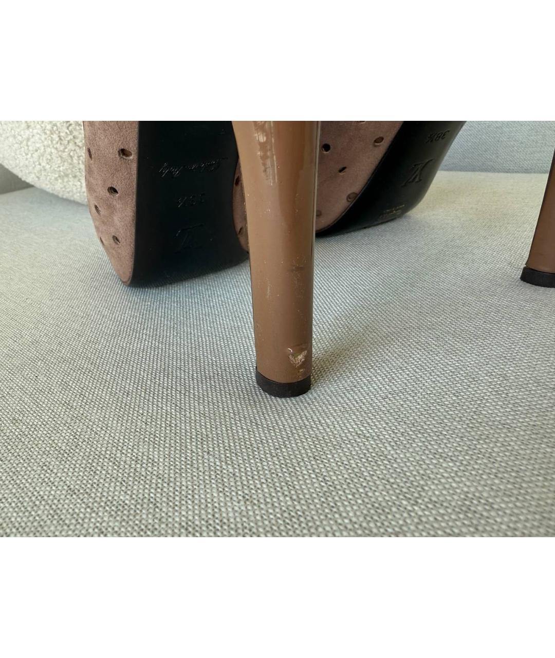 LOUIS VUITTON Коричневые туфли, фото 5