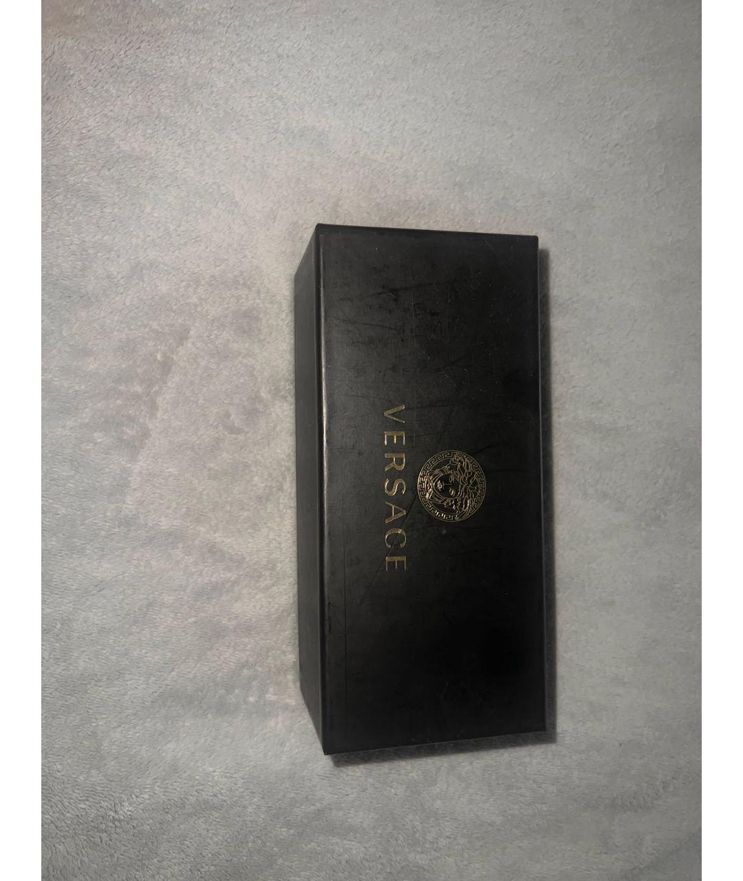 VERSACE Черные пластиковые солнцезащитные очки, фото 4