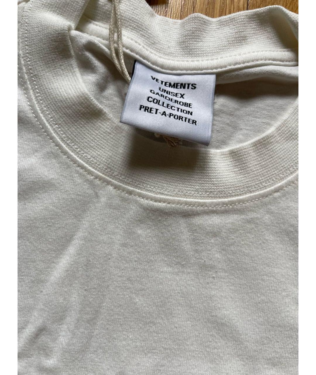VETEMENTS Хлопковая футболка, фото 4