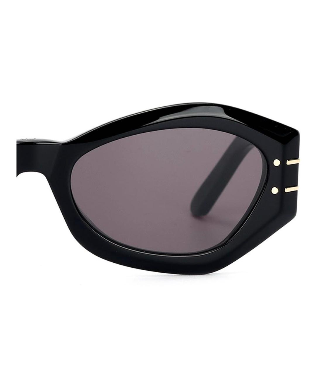 CHRISTIAN DIOR Черные пластиковые солнцезащитные очки, фото 4
