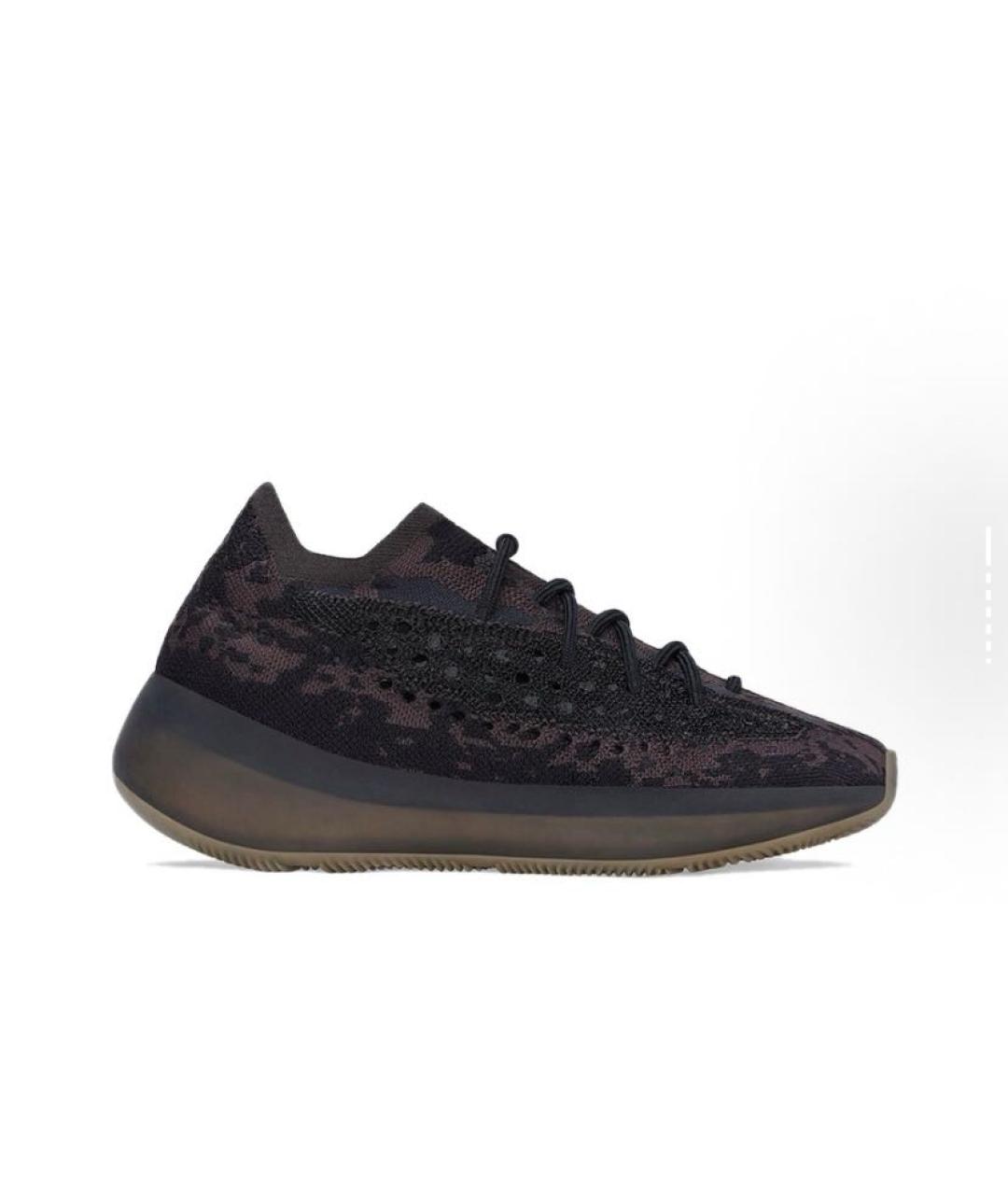 ADIDAS YEEZY Черные текстильные низкие кроссовки / кеды, фото 5