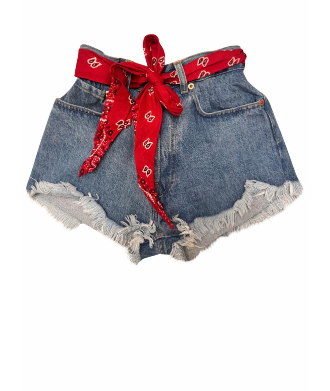 FORTE COUTURE Голубые деним шорты, фото 1