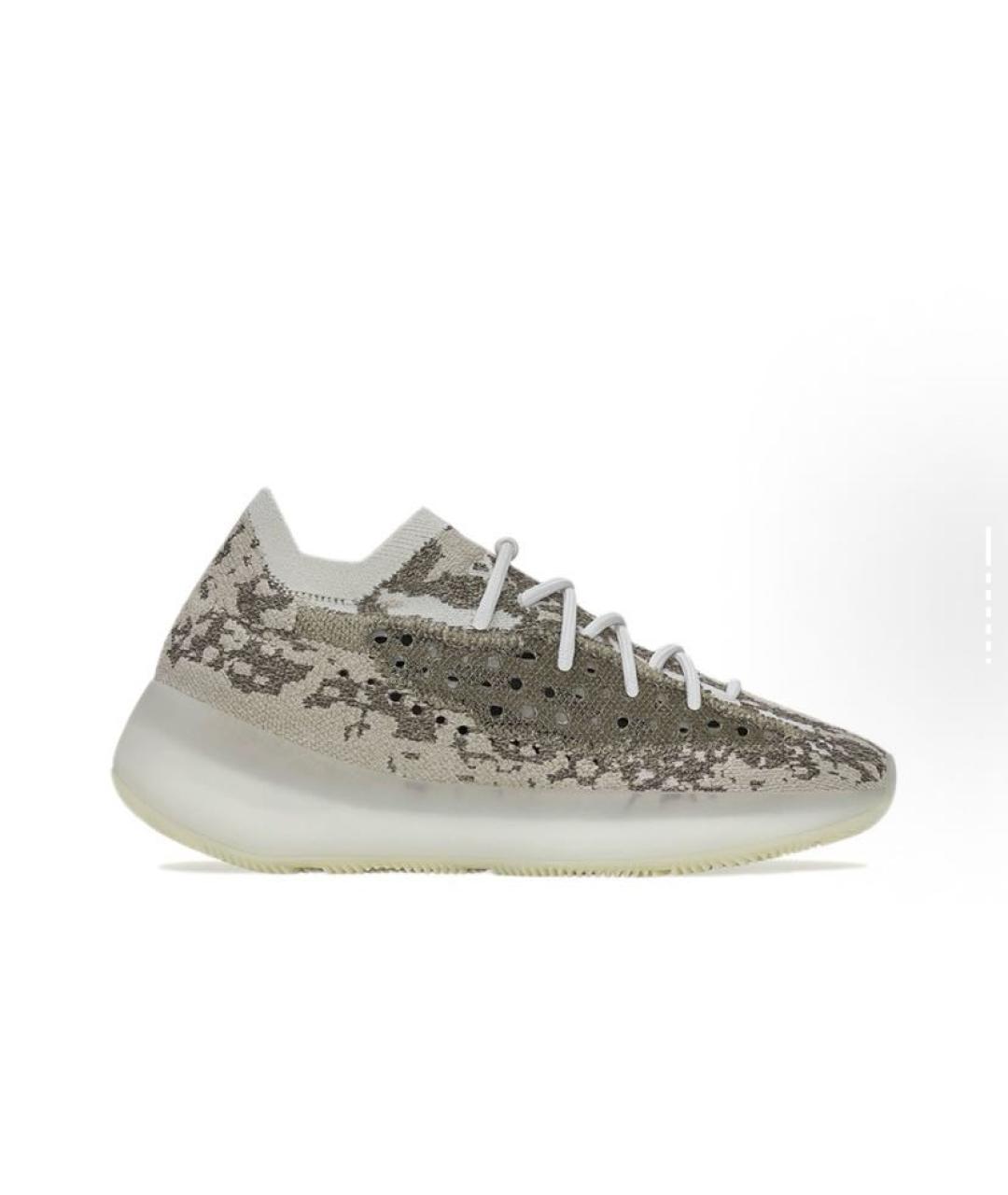 ADIDAS YEEZY Серые текстильные низкие кроссовки / кеды, фото 7