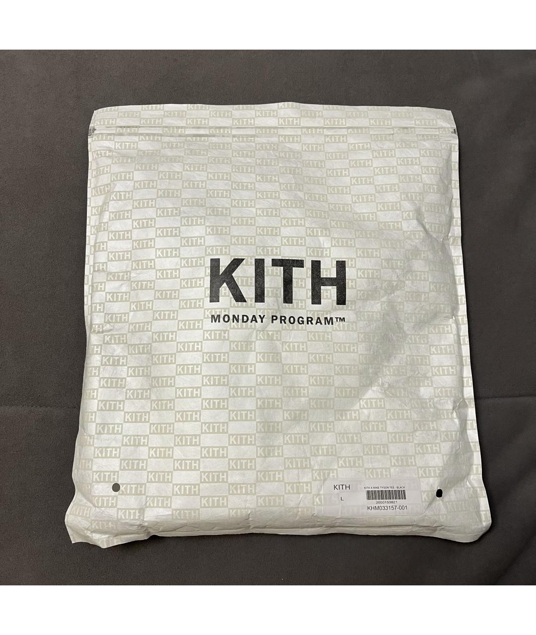 KITH Черная хлопковая футболка, фото 7
