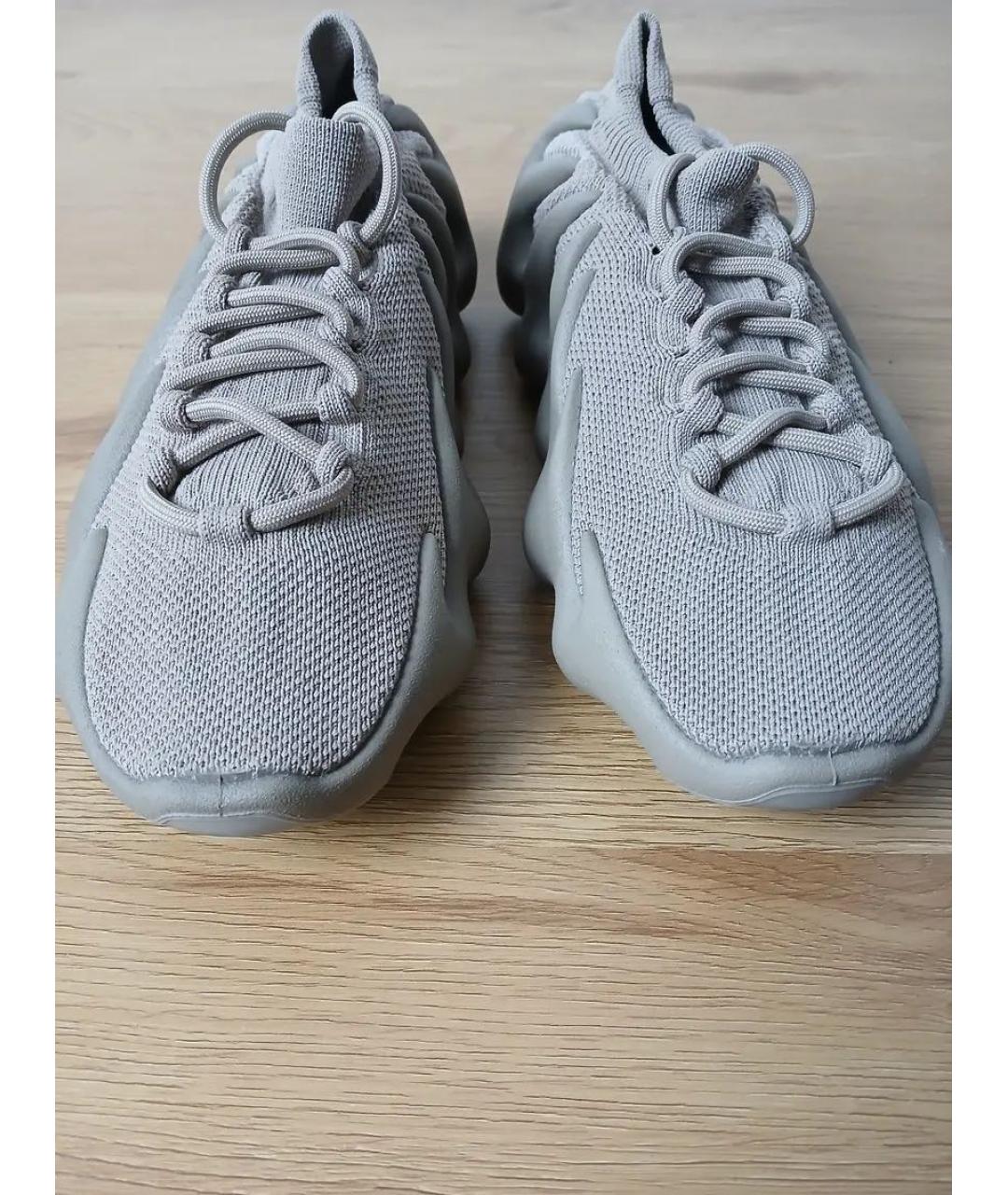 ADIDAS YEEZY Бежевые текстильные низкие кроссовки / кеды, фото 5