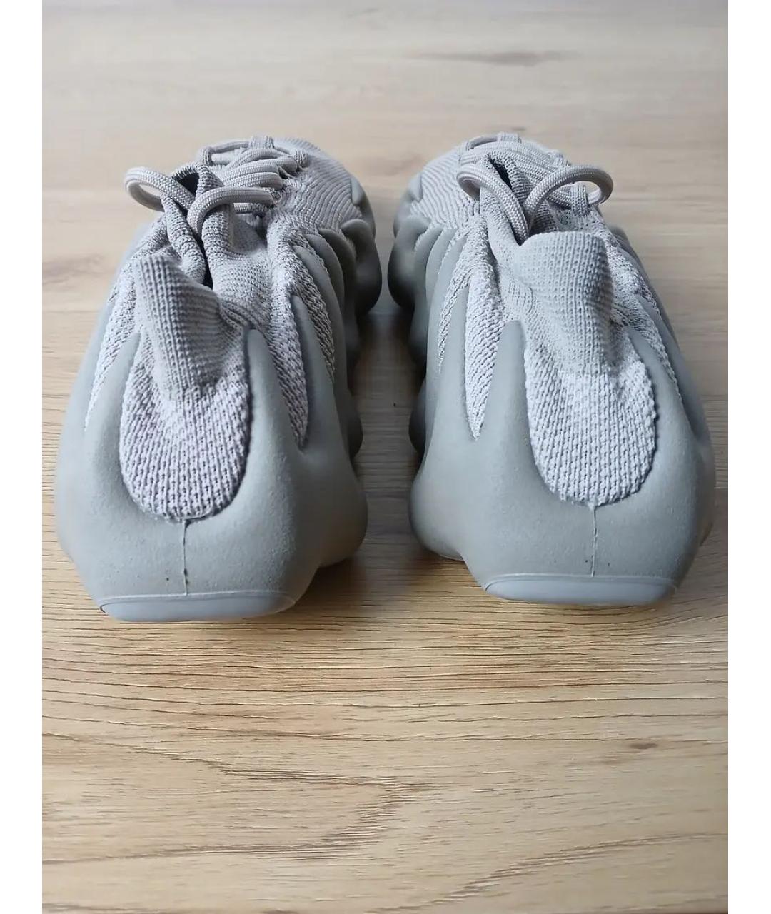 ADIDAS YEEZY Бежевые текстильные низкие кроссовки / кеды, фото 6