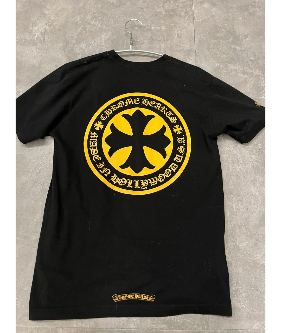 CHROME HEARTS Черная хлопковая футболка, фото 2