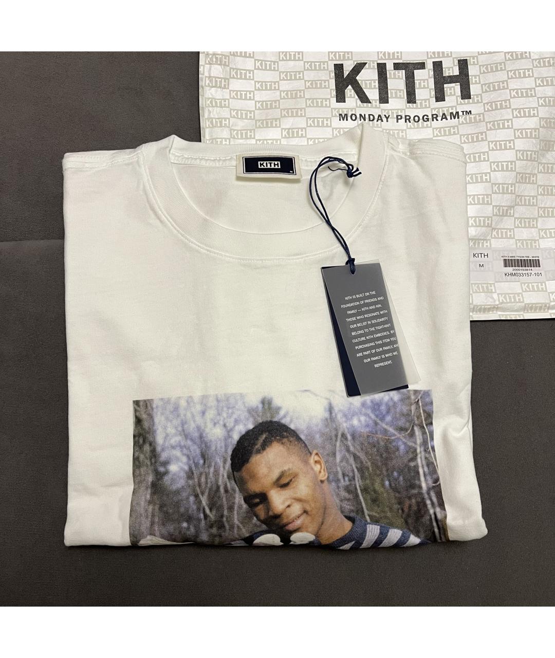 KITH Белая хлопковая футболка, фото 6