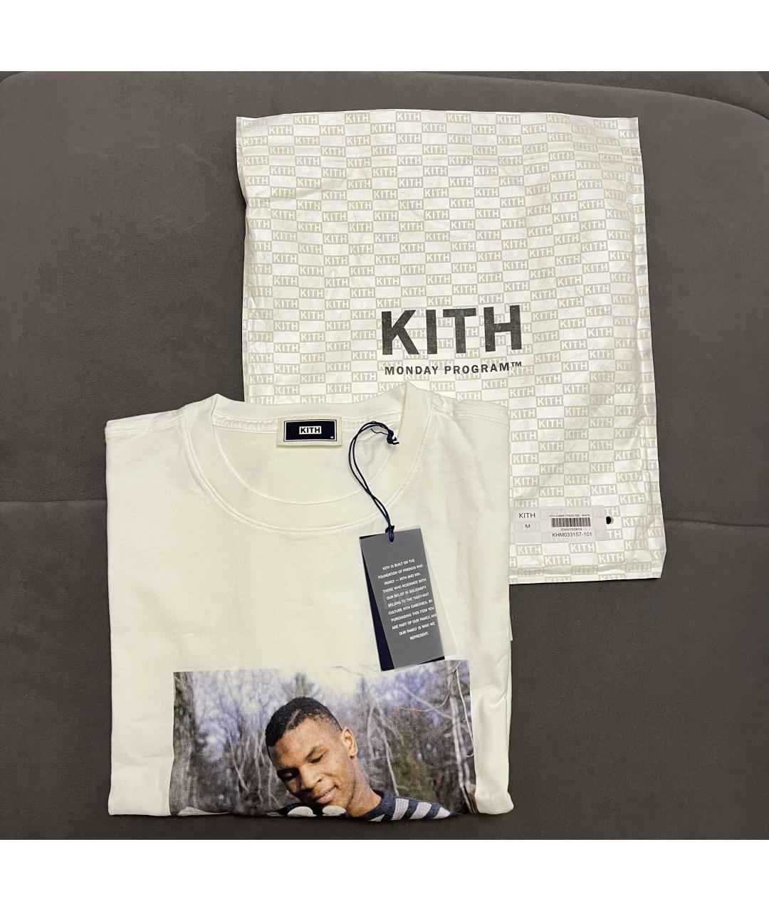 KITH Белая хлопковая футболка, фото 5