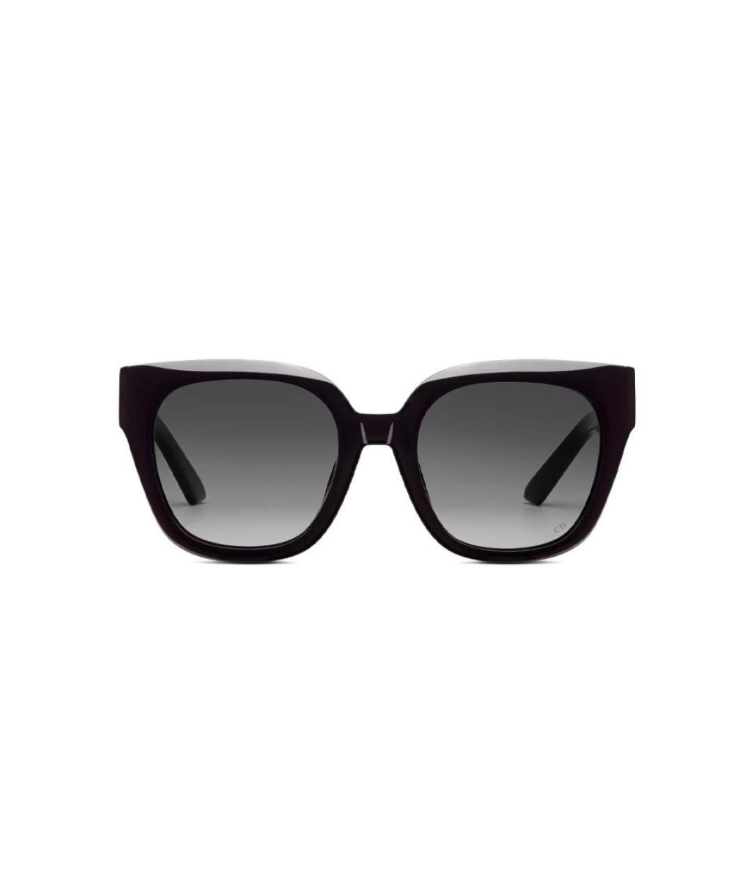 CHRISTIAN DIOR Черные пластиковые солнцезащитные очки, фото 2
