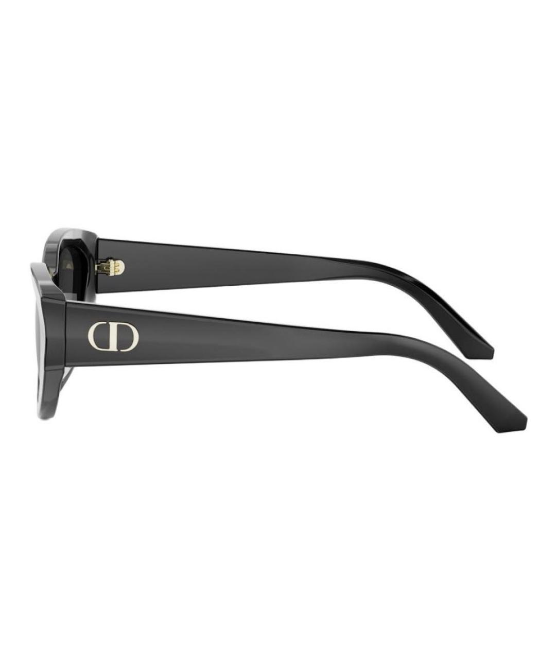 CHRISTIAN DIOR Черные пластиковые солнцезащитные очки, фото 3