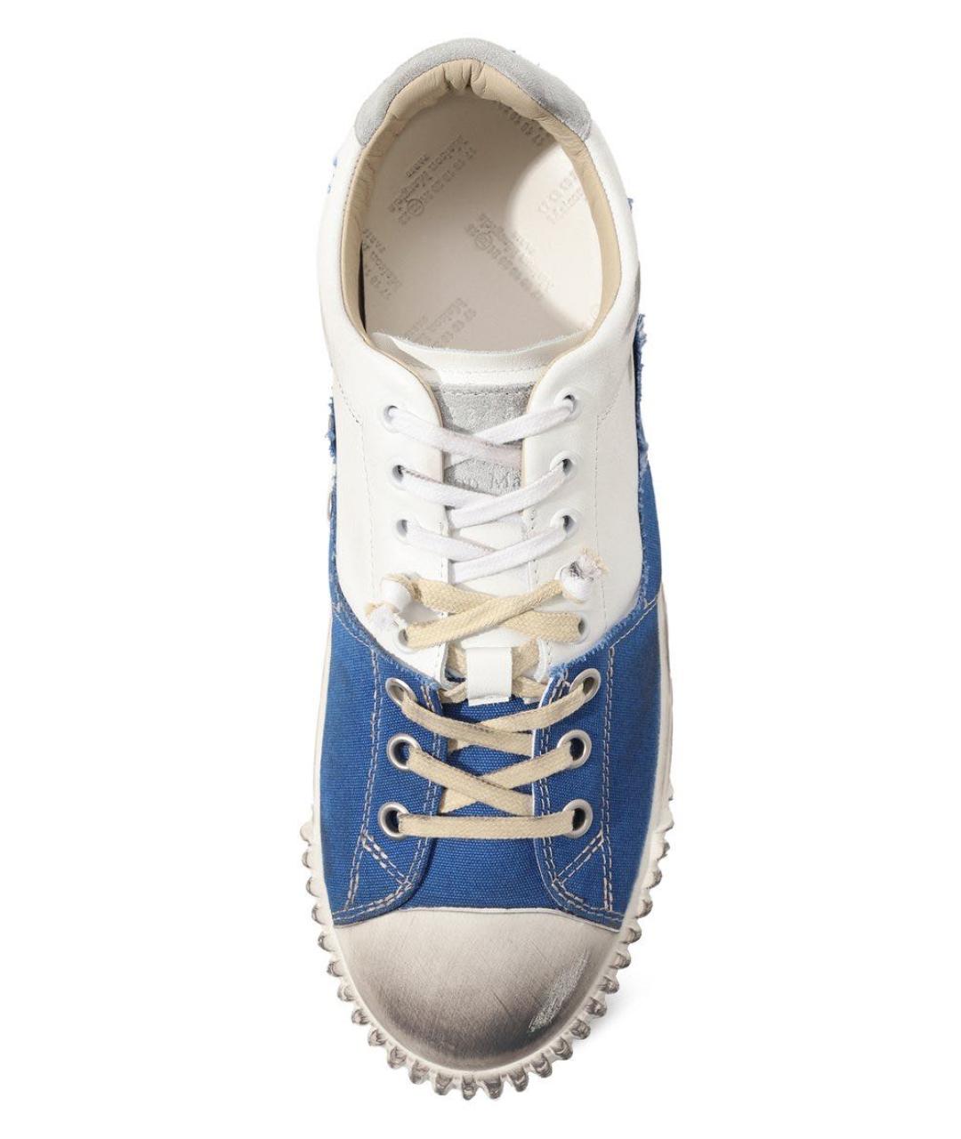MAISON MARGIELA Синие текстильные кеды, фото 5