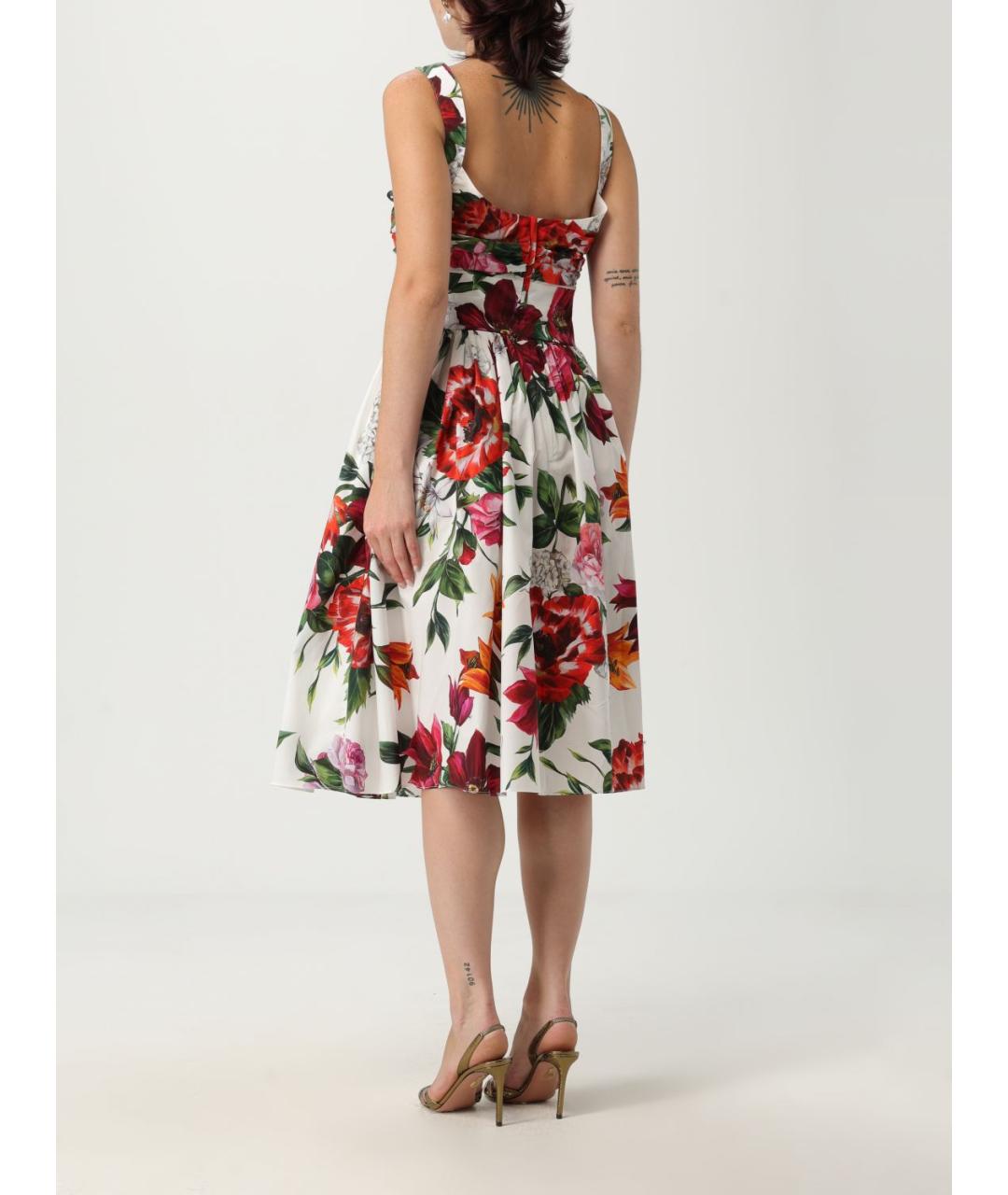 DOLCE&GABBANA Мульти хлопковый сарафан, фото 4