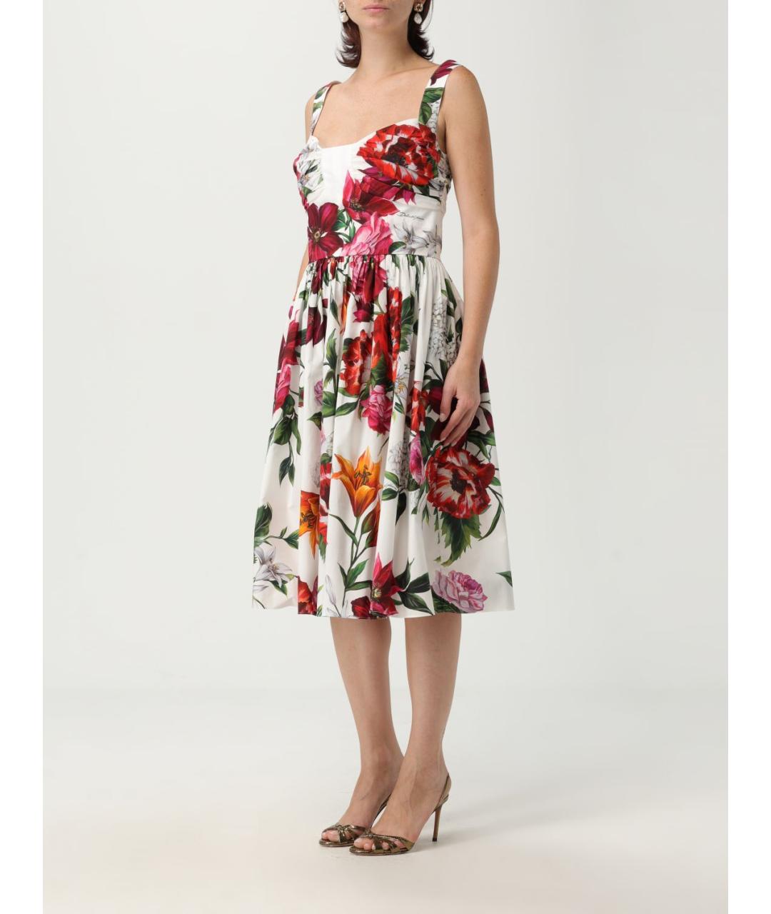 DOLCE&GABBANA Мульти хлопковый сарафан, фото 5