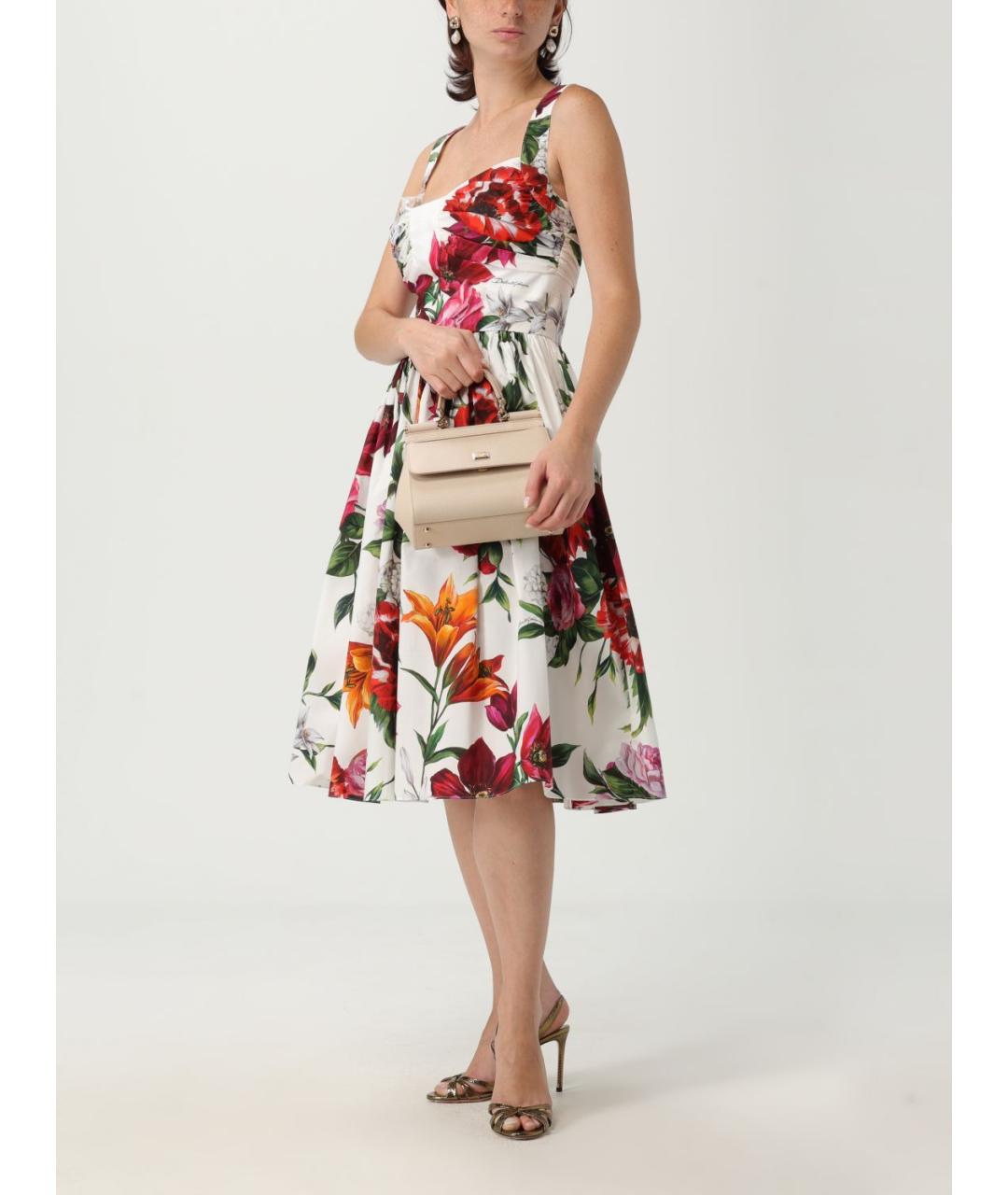DOLCE&GABBANA Мульти хлопковый сарафан, фото 3