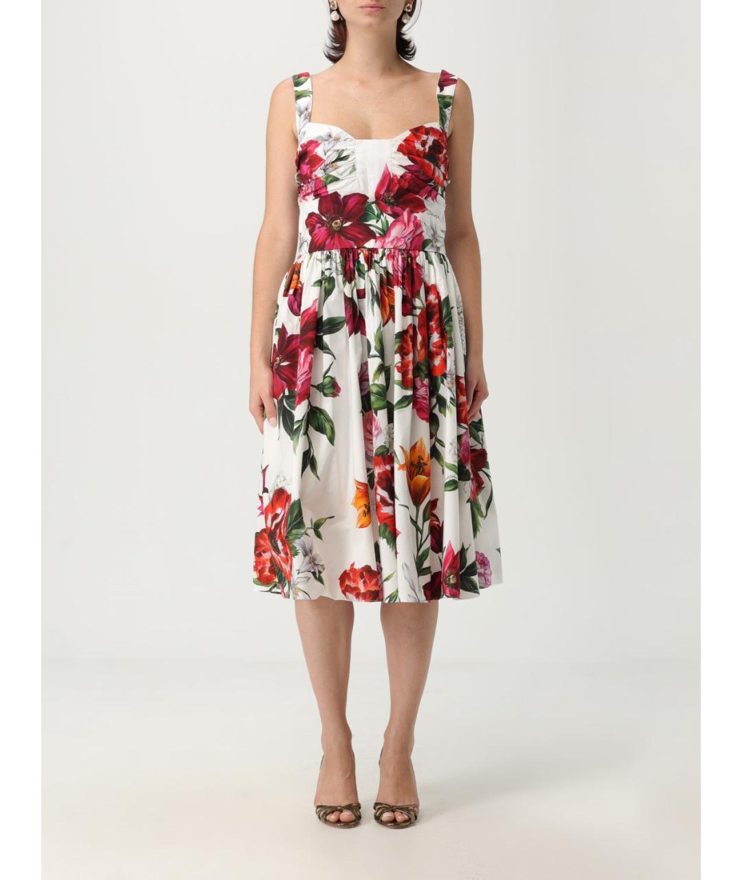 DOLCE&GABBANA Мульти хлопковый сарафан, фото 2