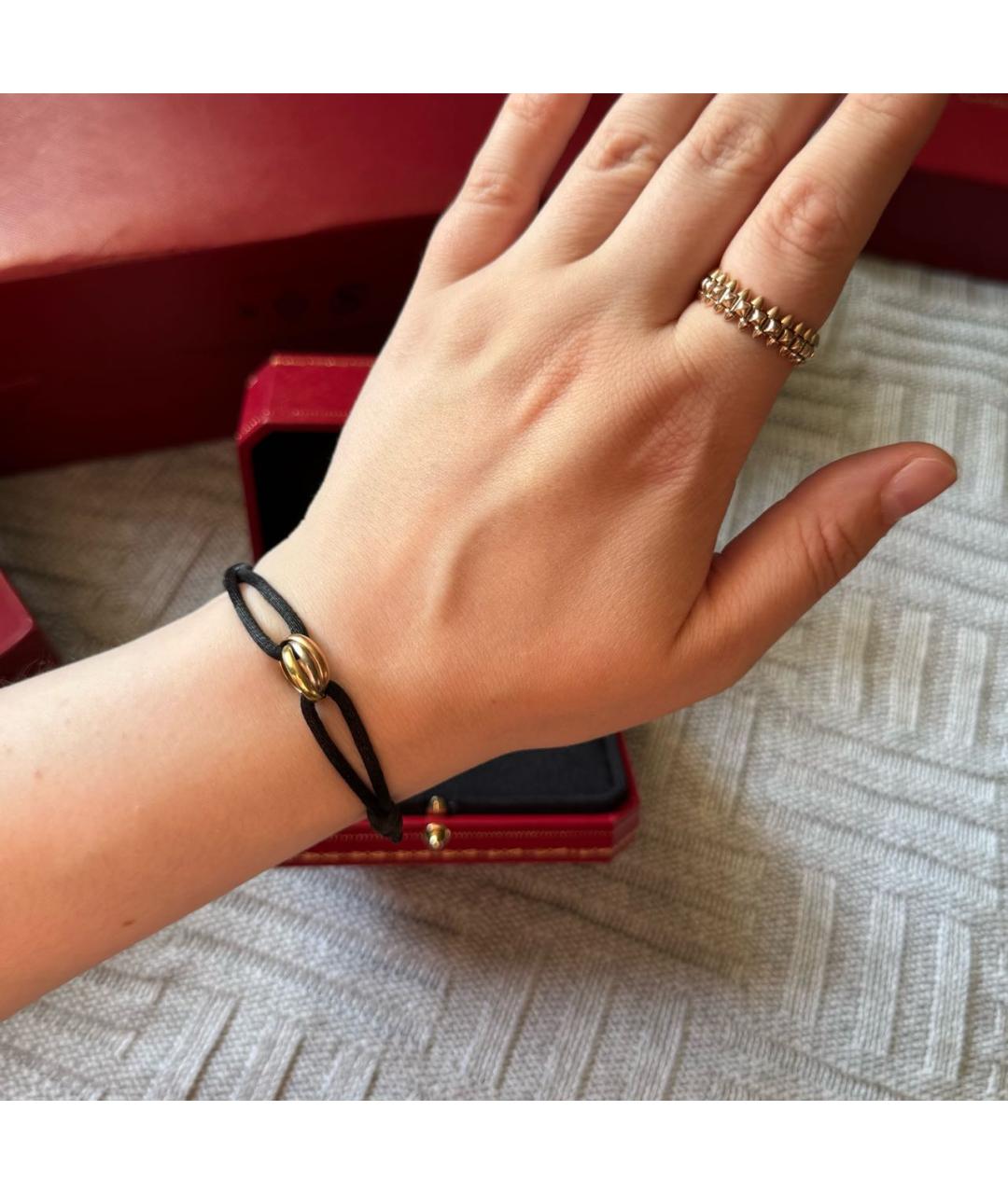 CARTIER Черный браслет из желтого золота, фото 7