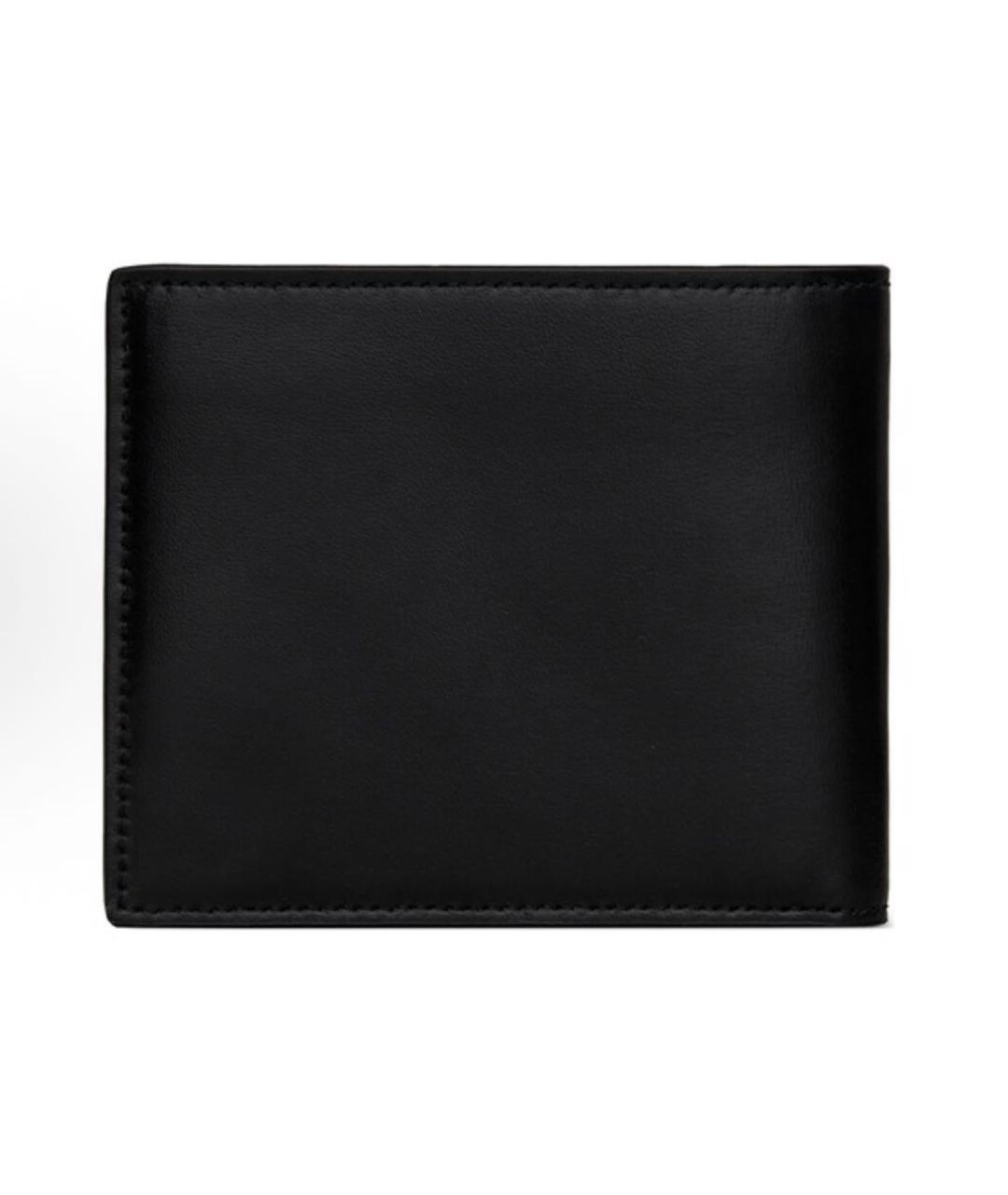 SAINT LAURENT Черный кожаный кошелек, фото 3