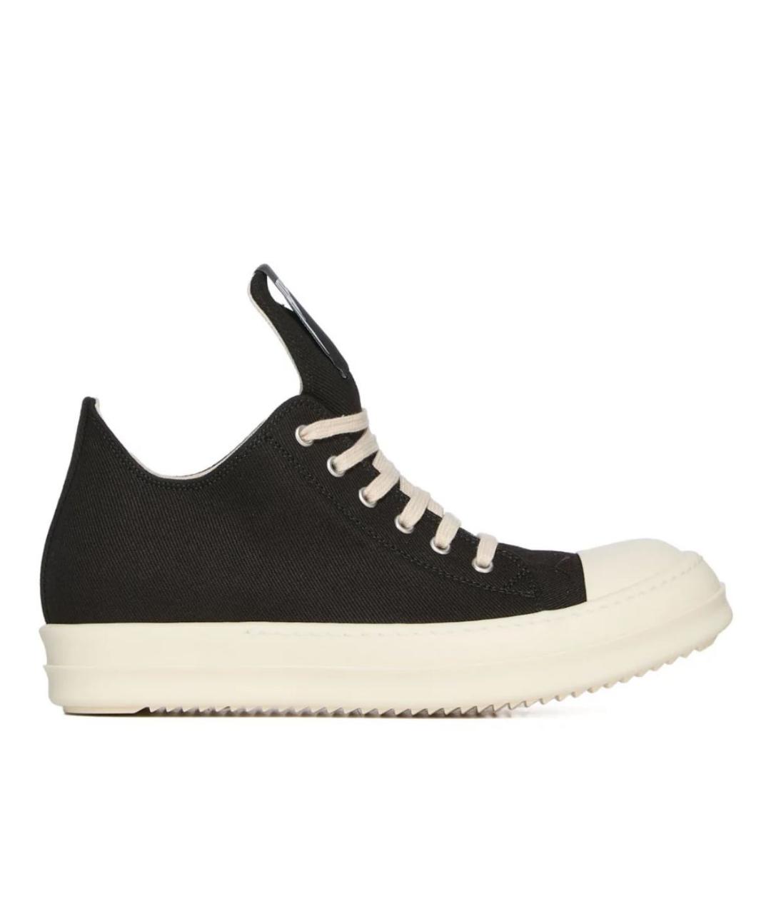 RICK OWENS DRKSHDW Черные низкие кроссовки / кеды, фото 1