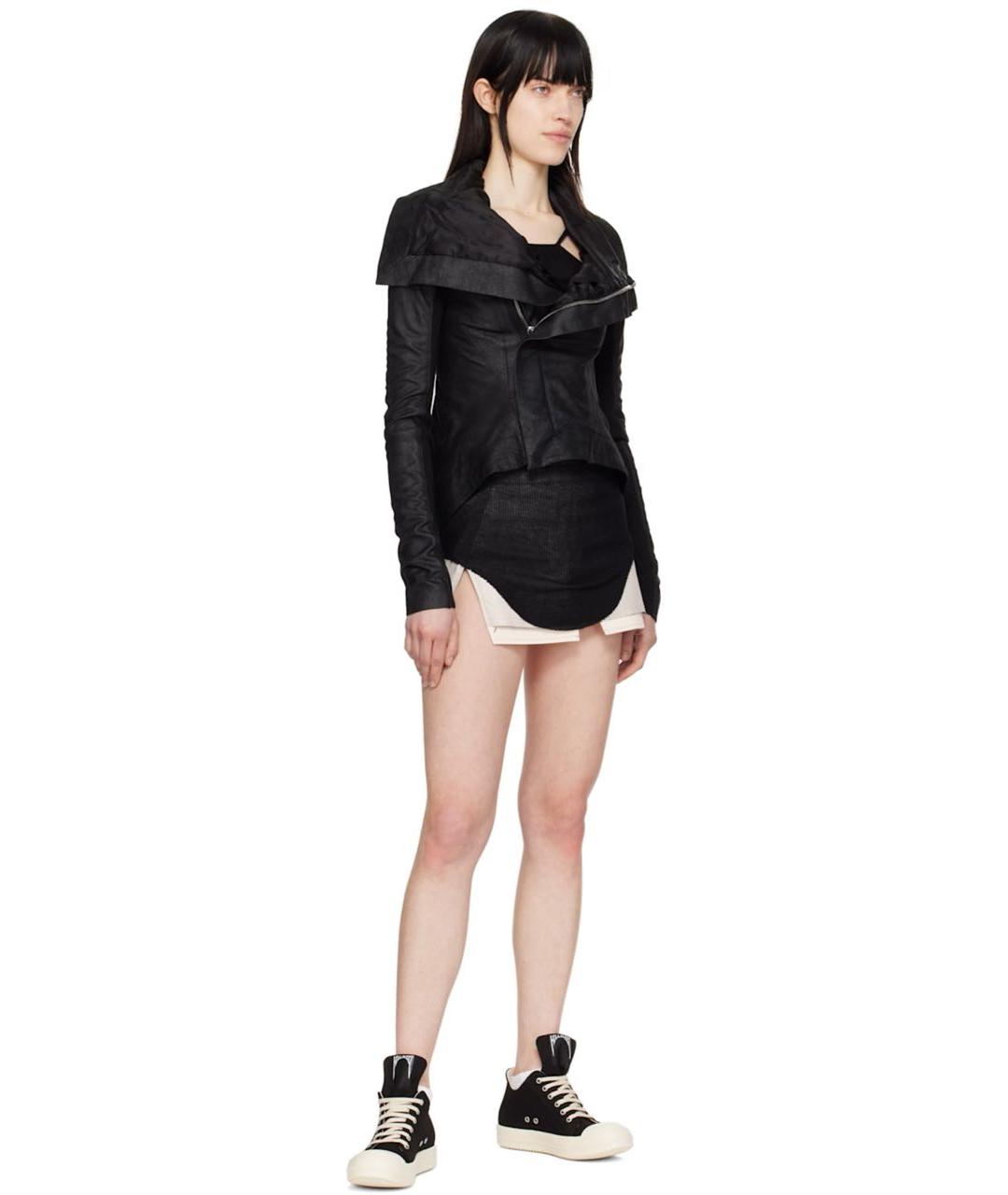 RICK OWENS DRKSHDW Черные низкие кроссовки / кеды, фото 5