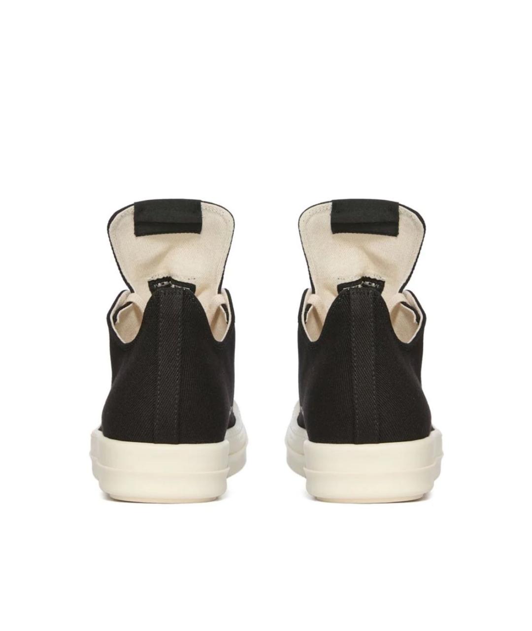 RICK OWENS DRKSHDW Черные низкие кроссовки / кеды, фото 2