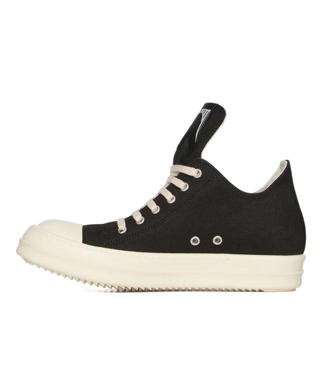 RICK OWENS DRKSHDW Черные низкие кроссовки / кеды, фото 3