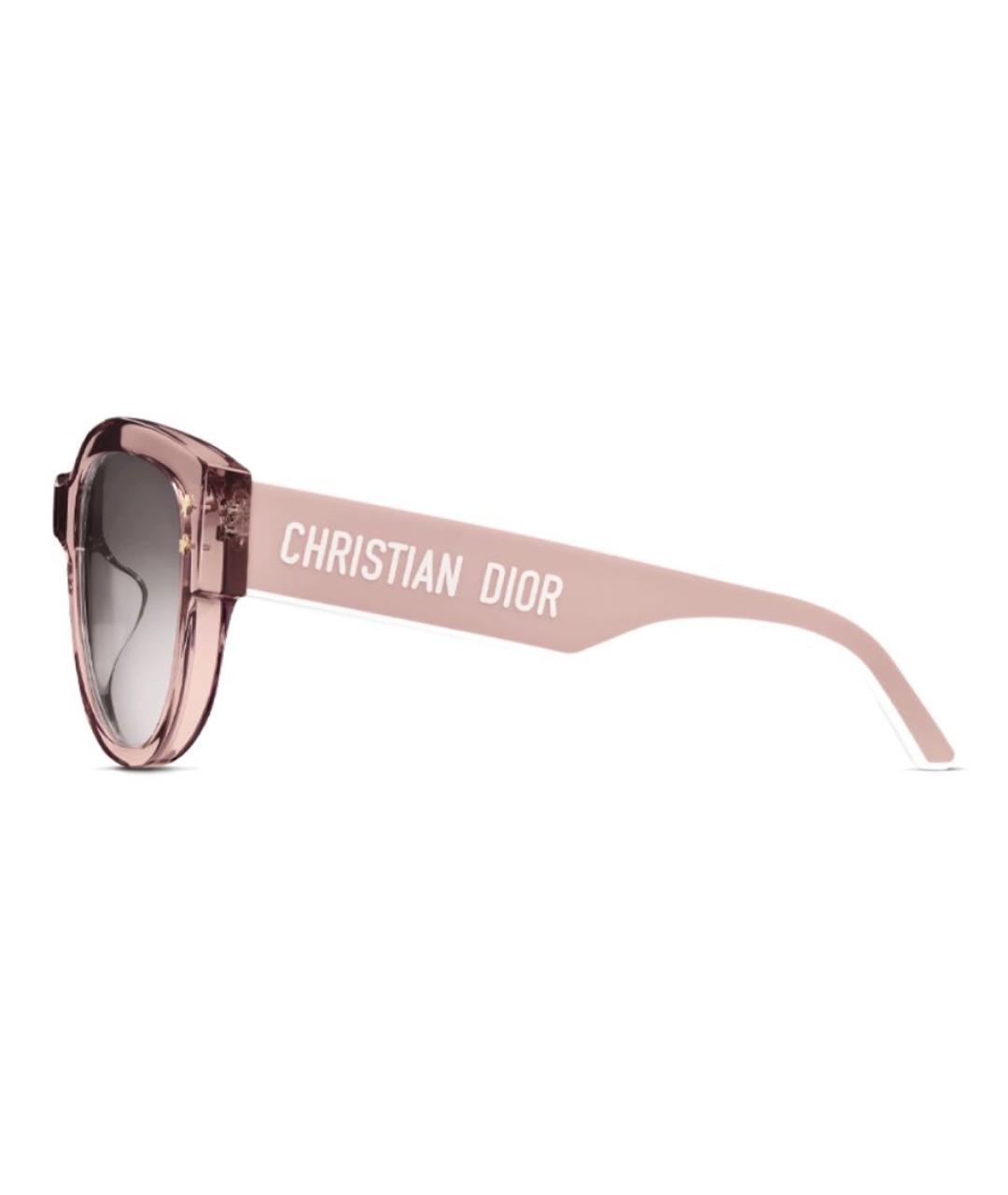 CHRISTIAN DIOR Розовые пластиковые солнцезащитные очки, фото 3