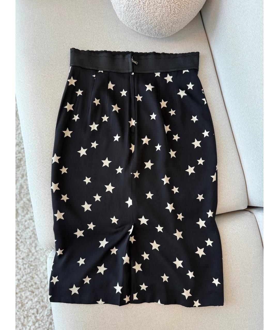 DOLCE&GABBANA Черная юбка миди, фото 2