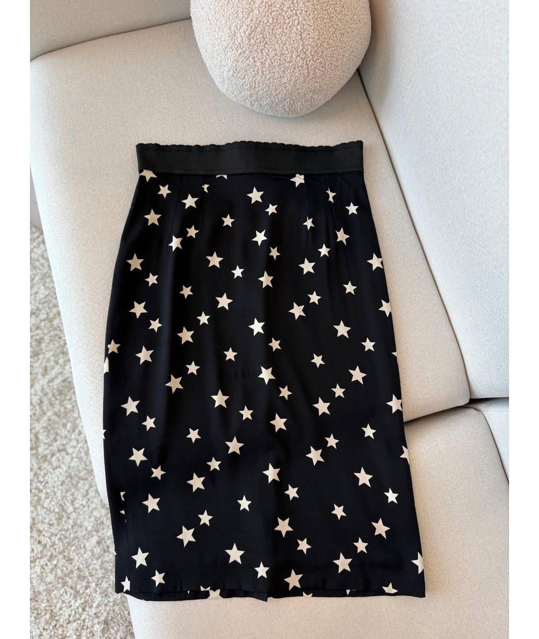 DOLCE&GABBANA Черная юбка миди, фото 9