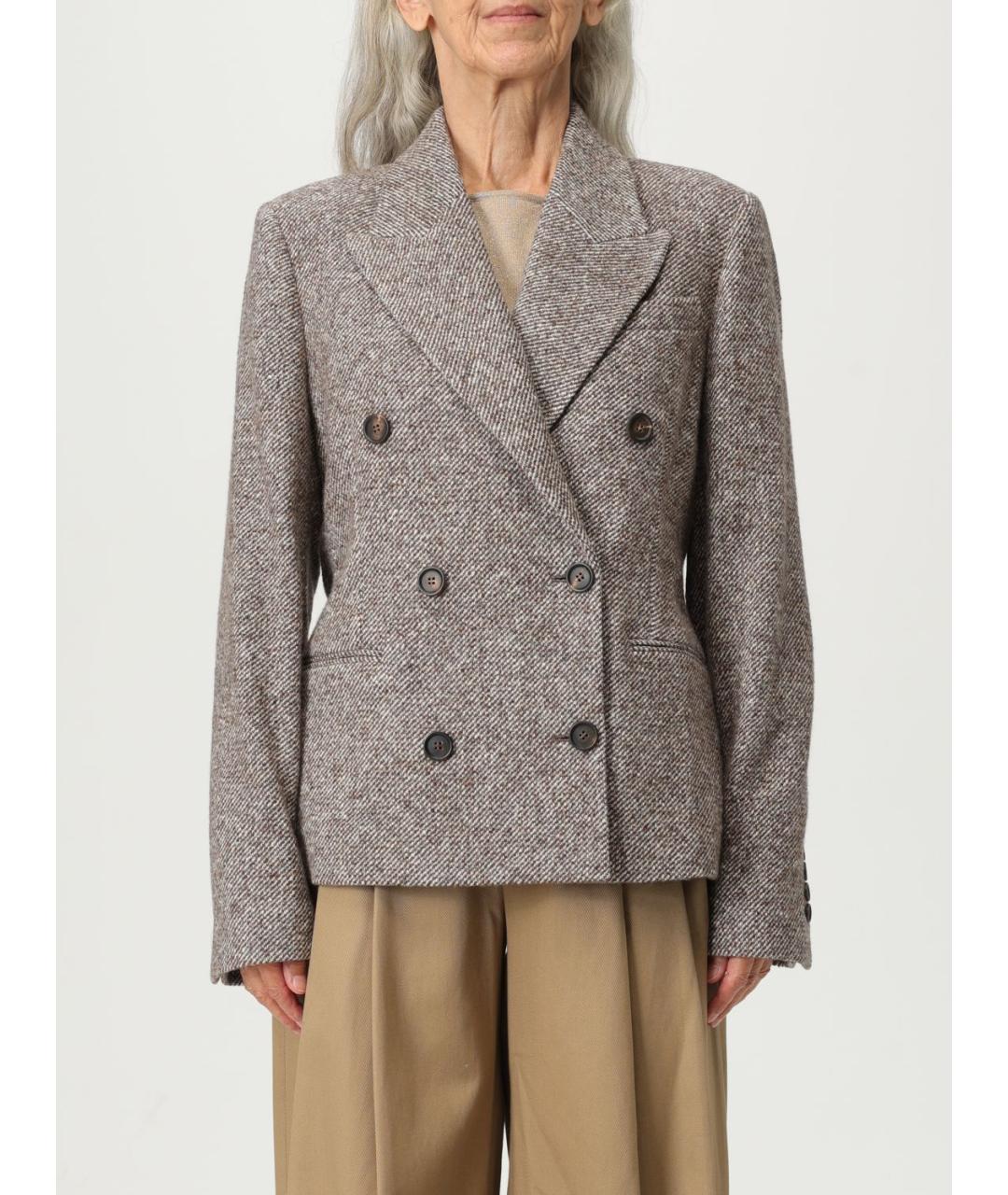 BRUNELLO CUCINELLI Коричневое пальто, фото 2