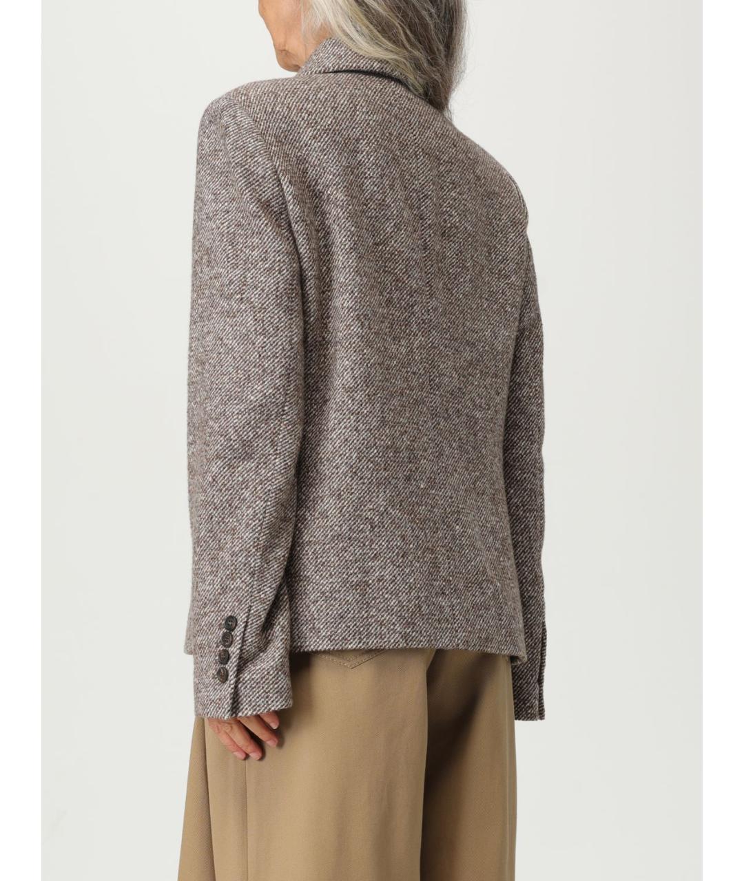 BRUNELLO CUCINELLI Коричневое пальто, фото 4