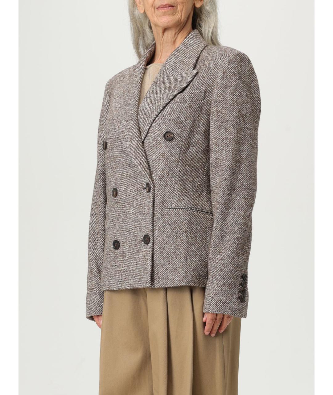 BRUNELLO CUCINELLI Коричневое пальто, фото 5