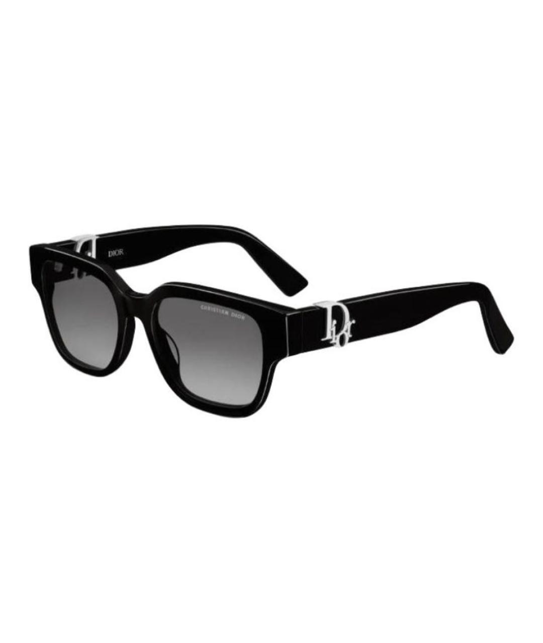 CHRISTIAN DIOR Черные пластиковые солнцезащитные очки, фото 1