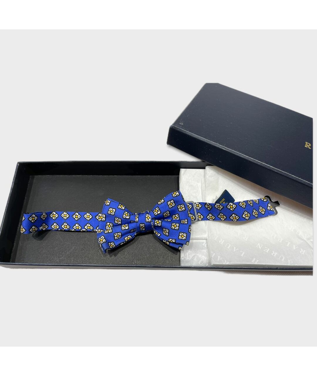 RALPH LAUREN Синий шелковый бабочка/галстук, фото 2